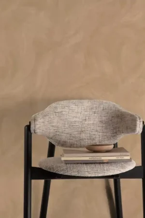 Papier peint vinyle sur intissé chaux brossé taupe GRANDECO Soldes