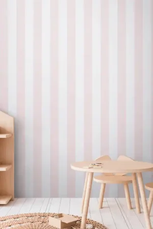 Papier peint intissé rayure rose et blanc AS CREATION Produit De Marque