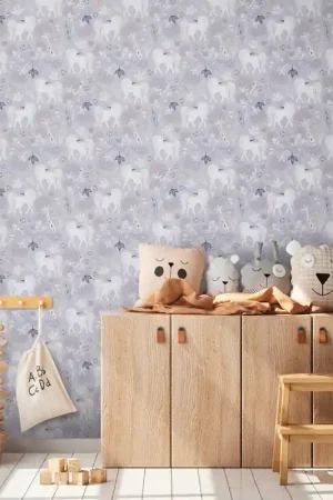 Commande En Gros Papier peint intissé licorne gris AS CREATION 53.50 x 1005 cm