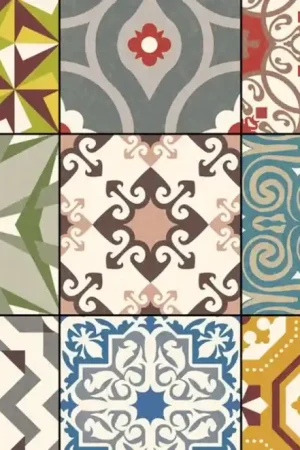 Vente Flash Boite porcelaine Nord Patchwork 60x60 1.4m2 4 pièces Apavisa
