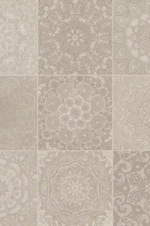 Usine Directe Boite porcelaine Mandala Beige 60x60 1.4m2 4 pièces Apavisa