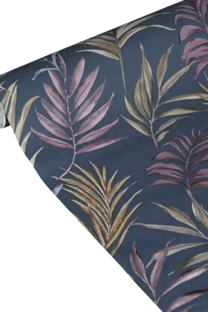 Satisfait Ou Remboursé COSMOLIVINGPapier peint intisséMidnight botanica1005 x 53 cm