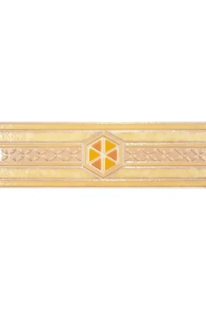 Listel Listello Esagoni Giallo 8X33,3 cm - Beige Brillant Meilleure Vente