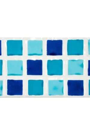 Bon Marché Listel Listel Profum Mosaico Blu3 10X20 cm - Bleu Brillant
